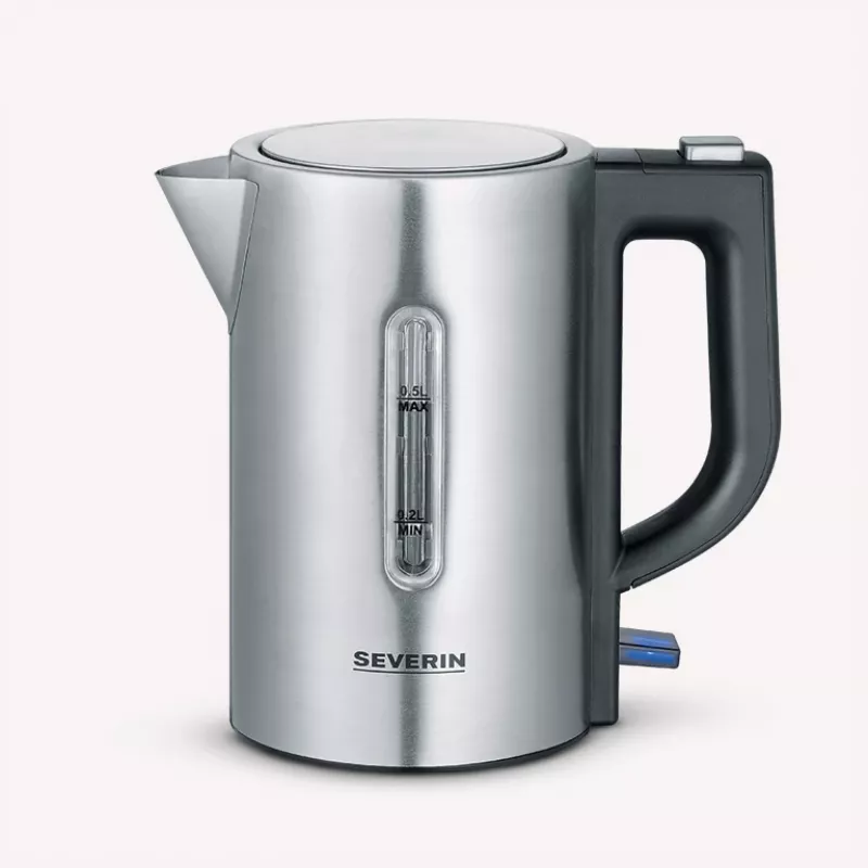 Severin WK3647 Electric Kettle Stainless Steel-brushed-black (WK3647)