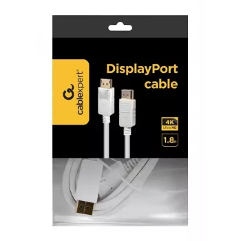 DisplayPort cable Gembird CC-DP2-6-W — DisplayPort to DisplayPort, 1.8 m, white