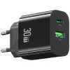 usams Charger USA001631 30W with 1x USB-C and 1x USB-A fast charging