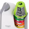 Vegetable slicer Adler AD 4815, 150 W, 5 nozzles, ABS housing, white/grey