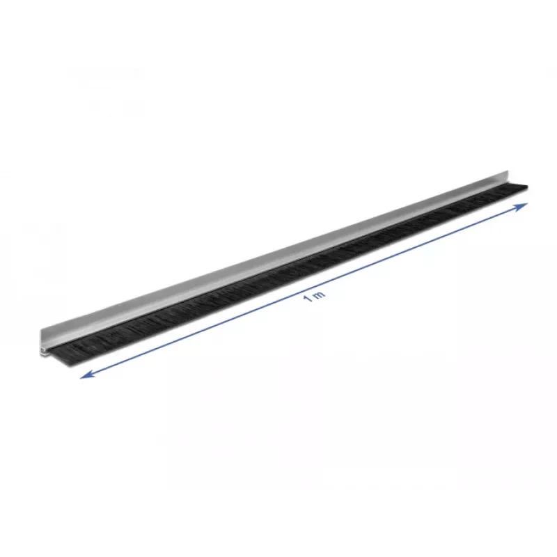Brush strip DeLOCK 66652 40 mm with aluminium profile angled