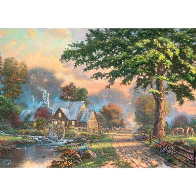 Wooden jigsaw puzzle schmidt spiele 59797 Thomas Kinkade Studios 1000 pieces, wooden pieces