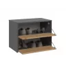 Closed shoe organizer top e shop MODO ANT/ART — Anthracite and Oak, particle board