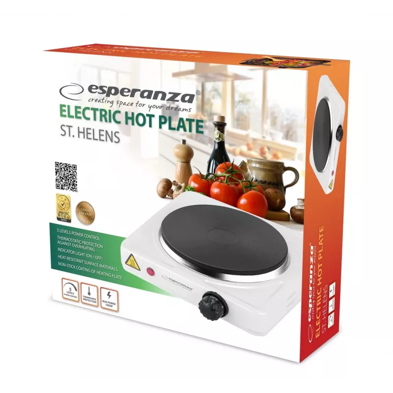 Esperanza EKH013W White Electric stove