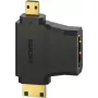 Hama 00305020 HDMI cable HDMI Type A (Standard) HDMI Type C/HDMI Type D Black