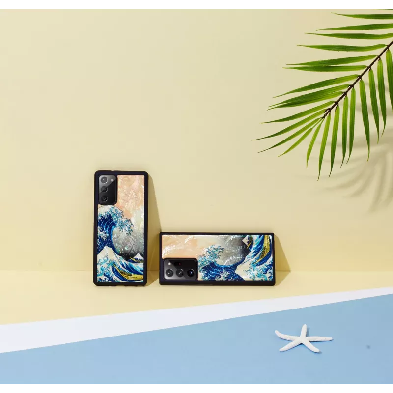 Protective phone case iKins for Samsung Galaxy Note 20 with Great Wave design