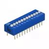 DIP switch for PCB DELOCK 66388, blue plastic, 10 pcs, 31.9×9.9×5.5 mm