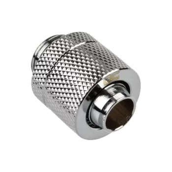 Alphacool Eiszapfen Connector straight G1/4 inch AG to 13/10mm - chrome Silver