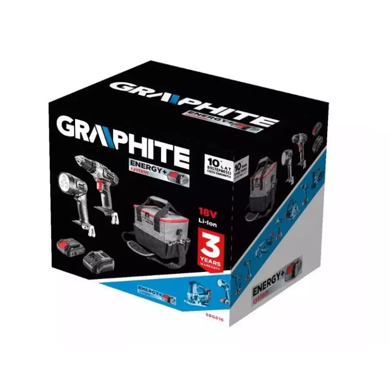 Power Tool Set GRAPHITE 5-piece 58G016