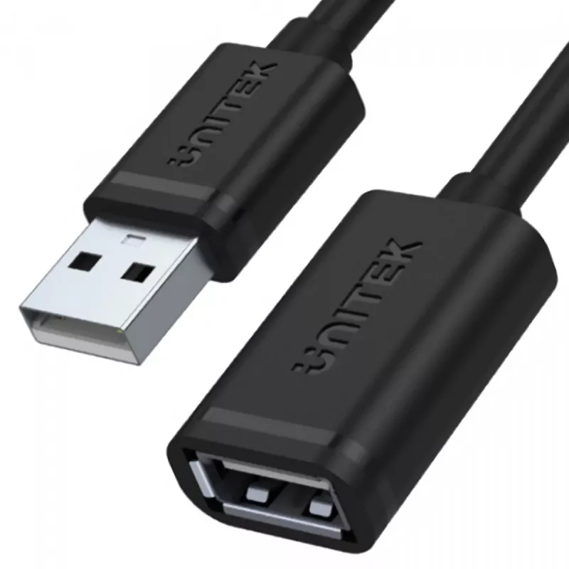 USB Cable UNITEK Y-C447GBK 0.5m USB 2.0 Black