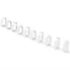 Cable management clip Secomp 44 x 60 mm light grey RAL 7035, pack of 10