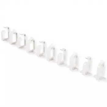 Cable management clip Secomp 44 x 60 mm light grey RAL 7035, pack of 10