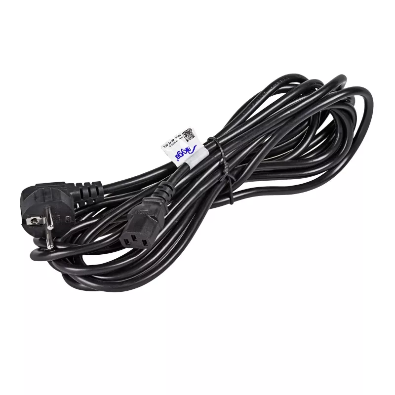 Akyga AK-PC-05C Power Cable, CEE 7/7 to IEC C13, Copper 3 x 1 mm², 5 m, Black