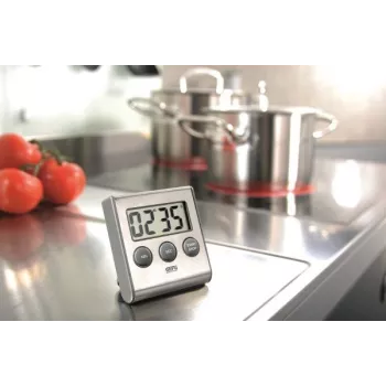 GEFU CONTARE Digital kitchen timer Black, Stainless steel