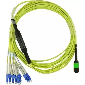 BlueOptics FG-TRAN-QSFP-4SFP-3 Compatible MPO-4xLC Multimode OM4 Patch Cable 3 Meter (FG-TRAN-QSFP-4SFP-3-BO)