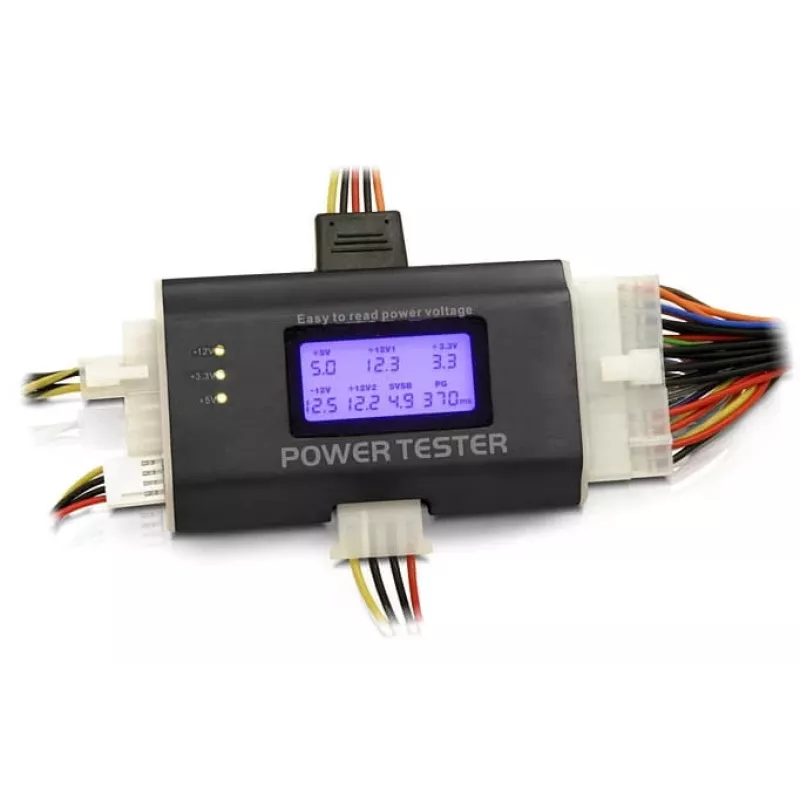 Battery Tester DeLOCK 18159 Black/White