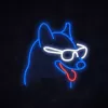 Neon lights sign MANTA Neon Lights Dog with Glasses Manta SNL69MT — decorative LED neon-style wall light