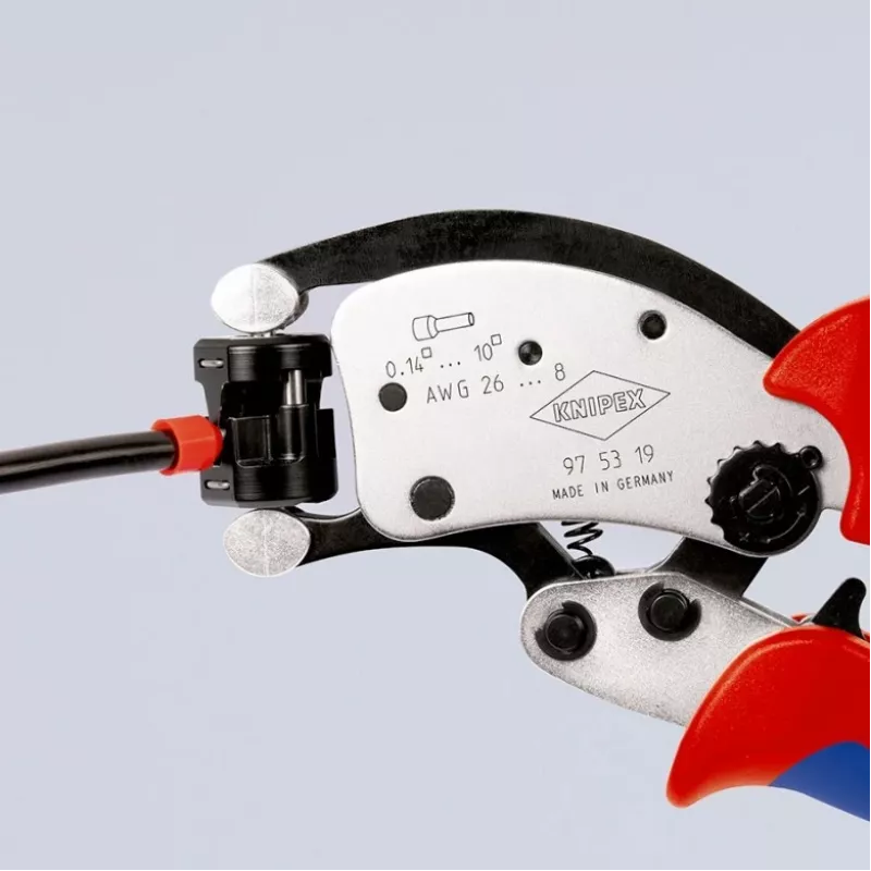 KNIPEX Twistor T self-adjusting crimping pliers Crimping pliers for wire end ferrules