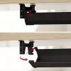 Under-desk cable tray MACLEAN MC-106B — black, ABS, maximum load 5 kg