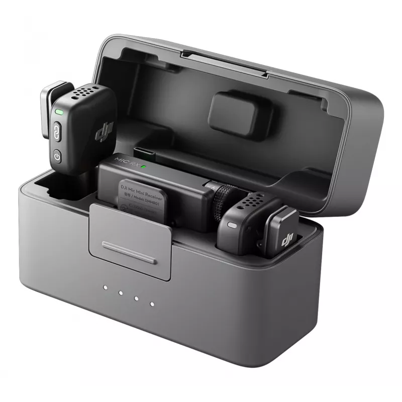 DJI Mic Mini (2 TX + 1 RX + Charging Case) Wireless Microphone Kit - Dark Grey