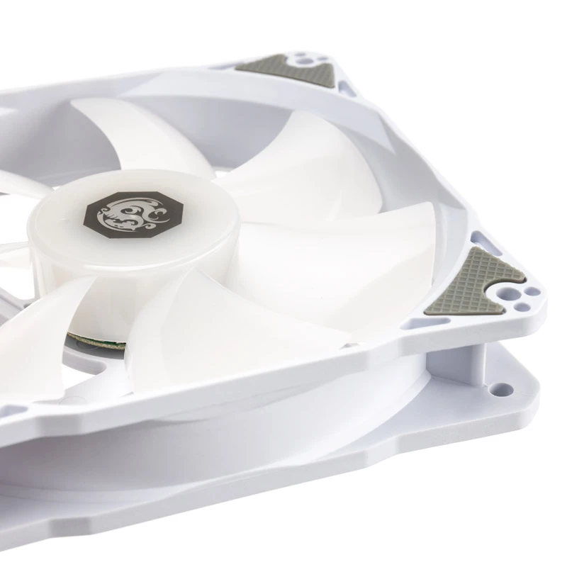 120mm PWM Case Fan Pack BitsPower Notos RGB — white, 5-pack (BPTA-FX1812NTWH-5)