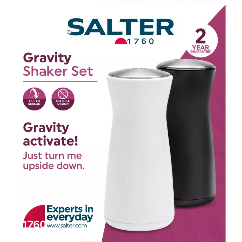Salt and Pepper Shaker Set Salter BW129471EU7 — compact countertop spice shakers