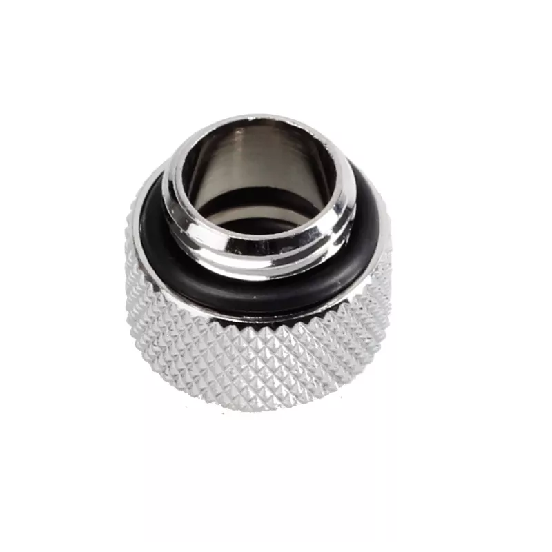 Bitspower Multi-Link Adapter Connector straight G1/4 inch AG to 12mm AD Hardtube - Silver Glossy