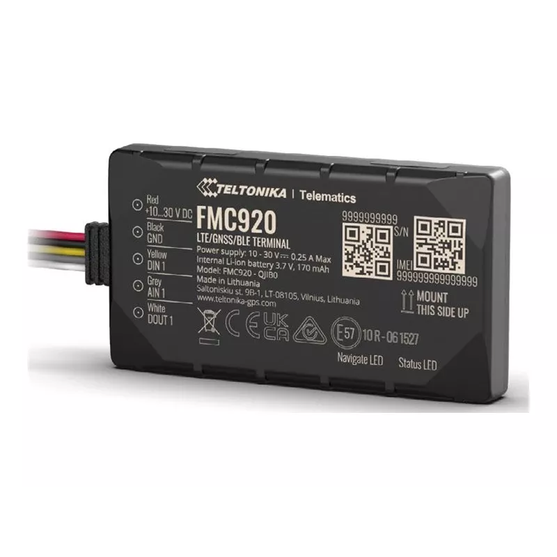 GPS Tracker Teltonika FMC920 4G LTE CAT 1 0.128GB Black