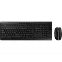CHERRY Stream Desktop Recharge keyboard Mouse included Universal RF Wireless AZERTY Belgian Black