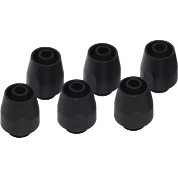 Alphacool HF Screw-In Fitting TPV - 12,7/7,6mm straight - Black - 6er Kit (17453)