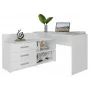 Corner Computer Desk Topeshop DANY BIEL KPL White Rectangular Particle Board