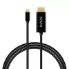 USB-C cable SAVIO CL-191 2 m — USB-C to USB-C, male-to-male, black, plastic jacket, copper conductor