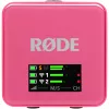 Wireless microphone RODE Wireless GO III Pink — compact dual-channel transmitter and receiver system