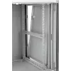 Network wall cabinet SOMI Networks 22U 19 inch with 45 cm depth, front glass door, gray
