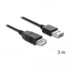USB Cable DeLOCK EASY-USB 2.0-A 3m Black