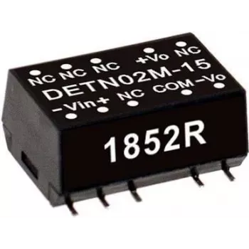 Power adapter/inverter mean well DETN02N-15, Input 21.6–26.4 V, Output 15 V, Power 2 W, Depth 15.2 mm