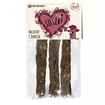 Dog treat PAKA ZWIERZAKA paluchy z dorsza 60 g — fish-flavored cod sticks, hypoallergenic, grain-free