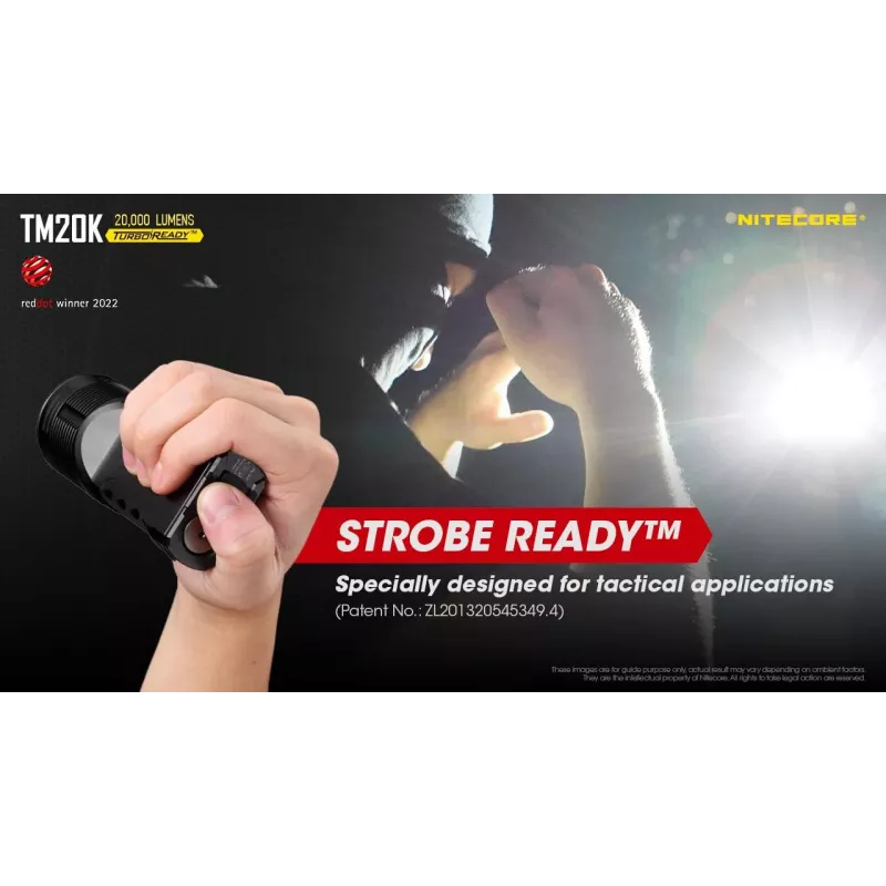 Flashlight Tiny Monster SERIES/20000 Lumens TM20K Nitecore