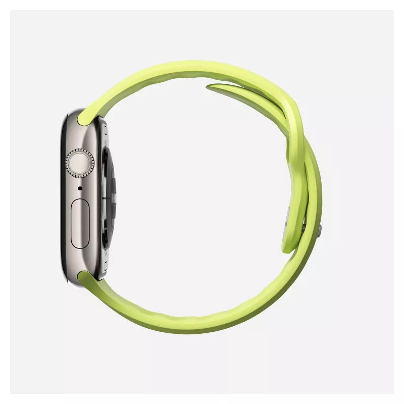 Band Nomad Tempo Band Light Green Rubber, 18 mm width, wrist 135–175 mm