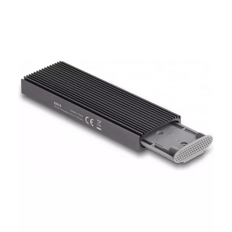 SSD enclosure DeLOCK External USB Type-C Combo Enclosure for M.2 NVMe PCIe or SATA SSD tool free