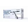 Desk monitor mount GEMBIRD MA-DA3-03, 3-arm, gas spring, VESA 75–100x100, supports 3 displays up to 27 inch, max 18 kg, black