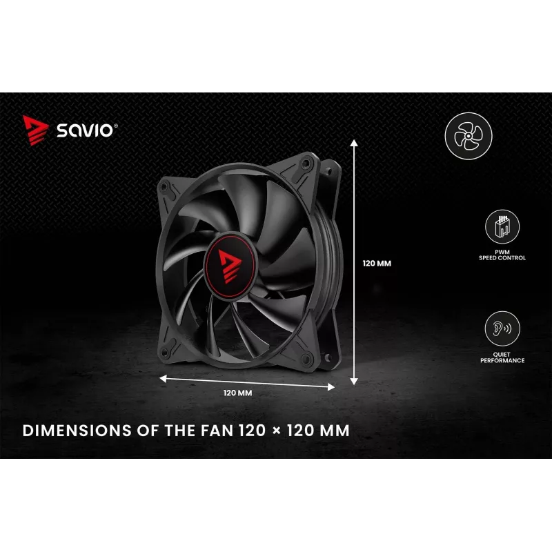 All-in-one liquid cooler SAVIO BLADE SET 120 mm fan 1800 RPM 32 sone Black