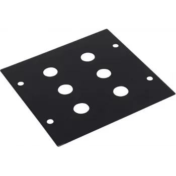 Omnitronic module 2U panel with 6x jack connectors, 88×88 mm