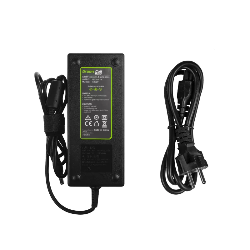 Power adapter/inverter Green Cell AD22P 120 W 19 V 6.3 A for ASUS laptops, indoor, black