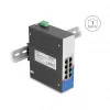 Gigabit Ethernet Switch DELOCK 80163, 8-port RJ45 industrial switch, unmanaged, metal housing