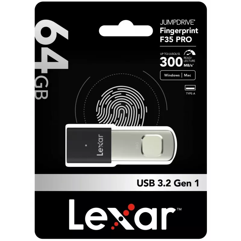 USB flash drive Lexar 64 GB USB Type-A 3.2 Gen 1 JumpDrive F35 PRO