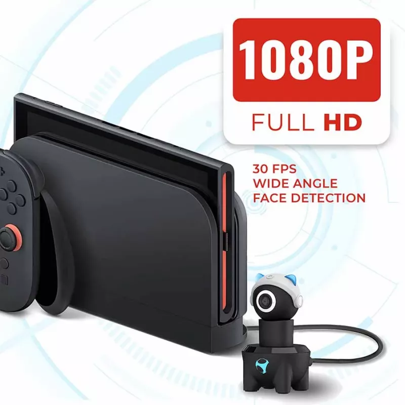 Subsonic Playcam 1080 2in1 HD Mini Camera For Nintendo Switch 2 Light Blue