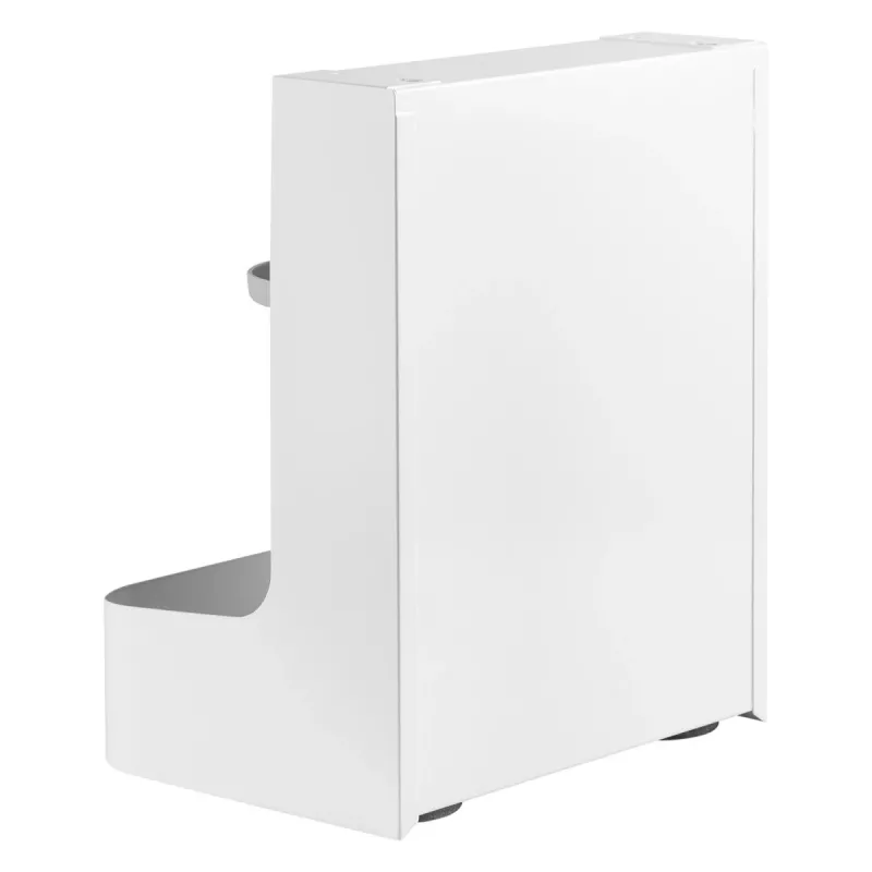 MACLEAN ER-442 Ergo Office Under-Desk Storage Box Organizer with Accessories Shelf, White, Max 5kg