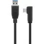 Goobay USB-C™ to USB A 3.0 Cable 90°, black, 2 m - USB 3.0-Plug (Type A) > USB-C™-Plug (66503)