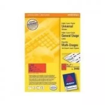 Avery - file folder labels (File Folder Labels) - Red - 70 x 37 mm - 2400 label(s) (100 Sheets x 24) (3448)